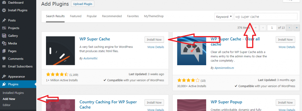 Mempercepat Loading Website dengan WP Super Cache Mempercepat Loading Website dengan WP Super Cache