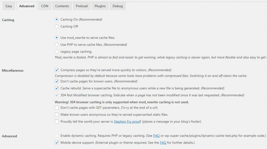 Mempercepat Loading Website dengan WP Super Cache Mempercepat Loading Website dengan WP Super Cache